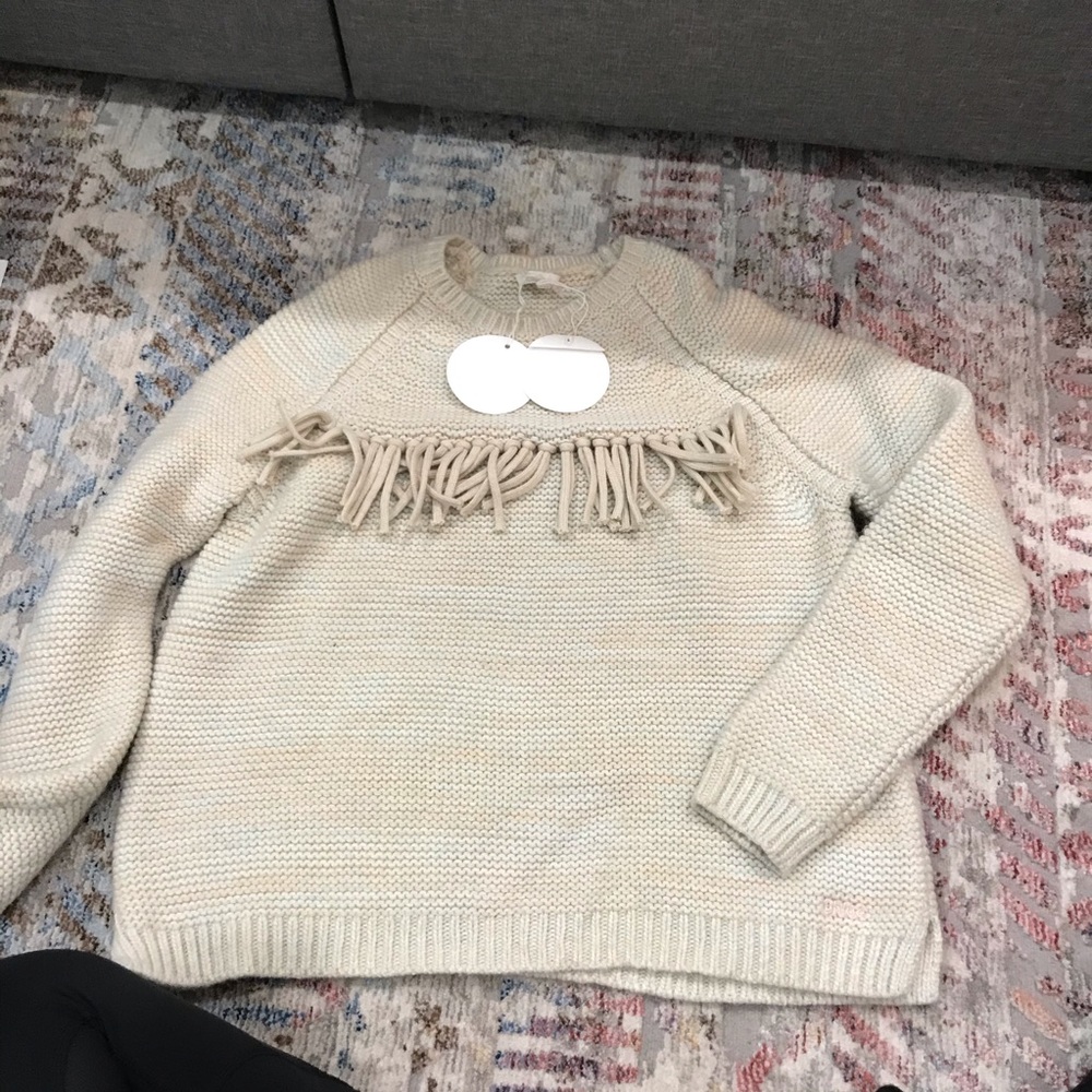 NWT KIDS CHLOE FRINGE SWEATER - 14